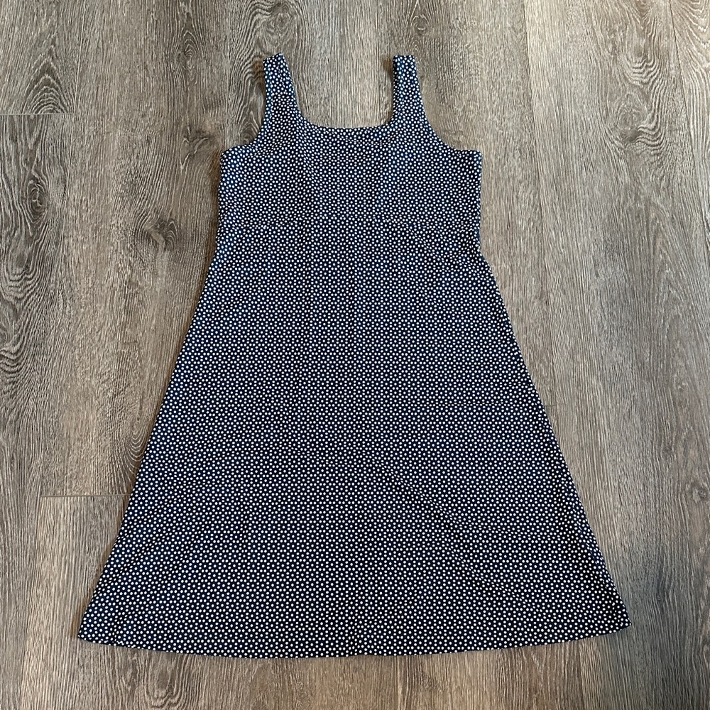 Columbia Freeze Navy and White Patterned Midi Dress